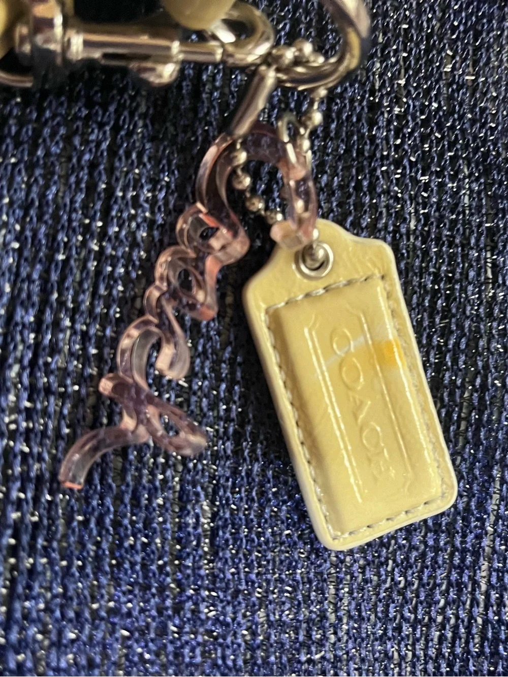Coach Vintage Y2K Poppy Disco Iridescent Cream Sequin Crossbody Bag Mini